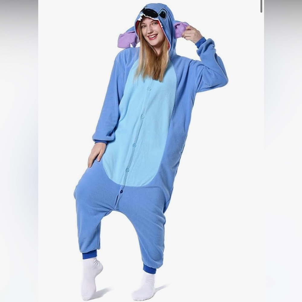 Amazon Disney’s Stitch Halloween Costume Cosplay Onesie Pajamas